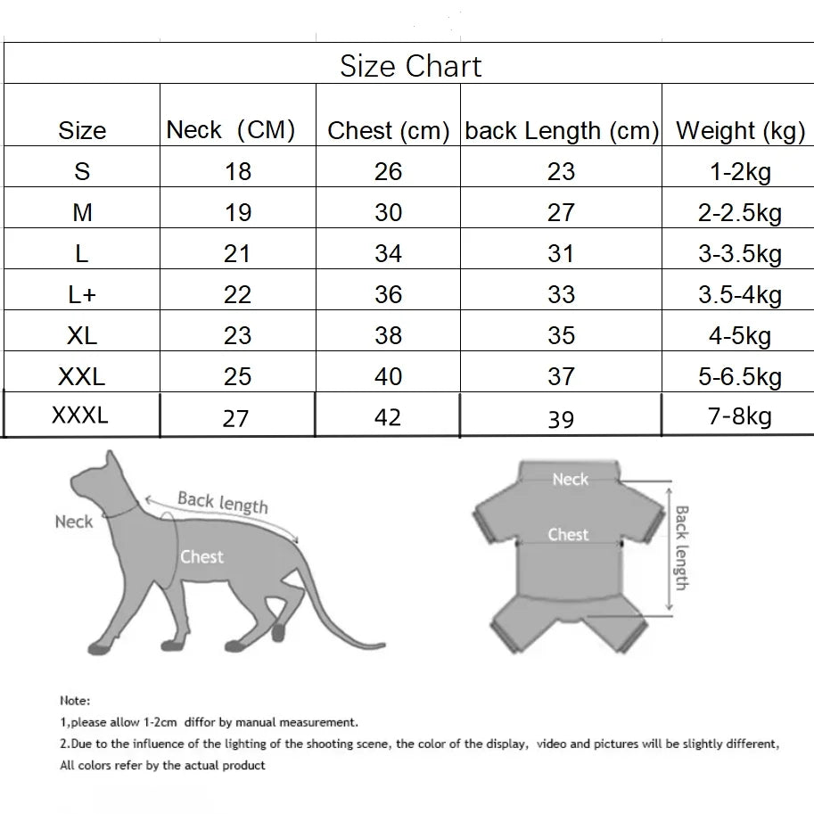 Warm 4-legged Short Sleeves Sweater for Sphynx Cat Winter Thick Fleece Pink Coat for Devon Rex Sweet Pajamas for Female Cat