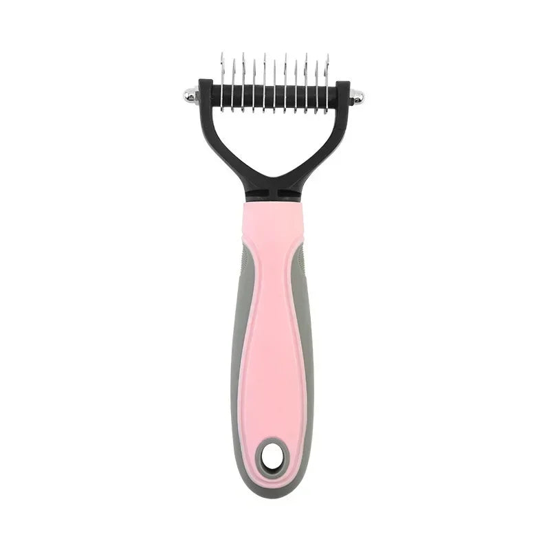 Double Sided Stainless Steel Pet Grooming Brush Dog Cat Hair Remover Comb Tangle Removal Pet Supplies